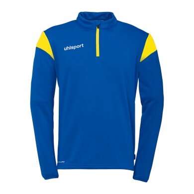 uhlsport Long Sleeve Zip Top Squad 27 (Stand-up Collar) azure blue/yellow Kids