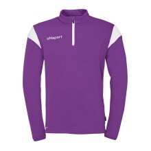 uhlsport Long Sleeve Zip Top Squad 27 (Stand-up Collar) purple/white Kids