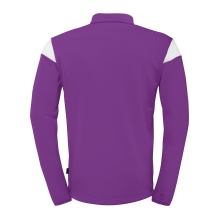 uhlsport Long Sleeve Zip Top Squad 27 (Stand-up Collar) purple/white Kids