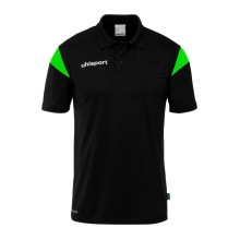 uhlsport Sport Polo Squad 27 (100% recycled polyester) black/green men's