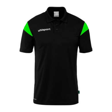 uhlsport Sport Polo Squad 27 (100% recycled polyester) black/green men's