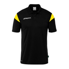 uhlsport Sport Polo Squad 27 (100% recycled Polyester) black/yellow Men's