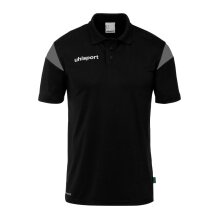 uhlsport Sport Polo Squad 27 (100% recycled Polyester) black/anthracite grey men's