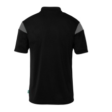 uhlsport Sport Polo Squad 27 (100% recycled Polyester) black/anthracite grey men's