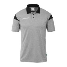 uhlsport Sport Polo Squad 27 (100% recycled Polyester) light grey/black Men's