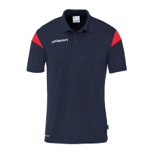 uhlsport Sport Polo Squad 27 (100% recycled Polyester) navy/red Men's