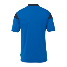 uhlsport Sport Polo Squad 27 (100% recycled polyester) azure blue/navy blue men's