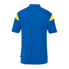 uhlsport Sport Polo Squad 27 (100% recycled Polyester) azure blue/yellow Men's