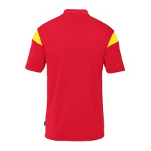 uhlsport Sport Polo Squad 27 (100% recycled polyester) red/yellow men's