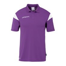 uhlsport Sport Polo Squad 27 (100% recycled Polyester) violet/white Men's