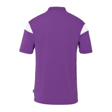 uhlsport Sport Polo Squad 27 (100% recycled Polyester) violet/white Men's