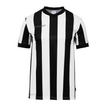 uhlsport Sport T-shirt Retro Stripe (V-neck) Short Sleeve black/white Men