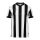 uhlsport Sport T-shirt Retro Stripe (V-neck) Short Sleeve black/white Men