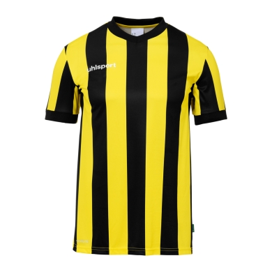 uhlsport Sport T-shirt Retro Stripe (V-neck) Short Sleeve black/yellow Men