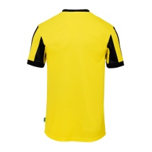 uhlsport Sport T-shirt Retro Stripe (V-neck) Short Sleeve black/yellow Men