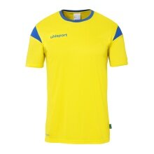 uhlsport Sport T-shirt Squad 27 (100% Polyester) yellow/azure blue Men