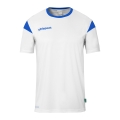 uhlsport Sport T-shirt Squad 27 (100% Polyester) white/azure blue men's