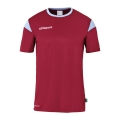 uhlsport Sport T-shirt Squad 27 (100% Polyester) bordeaux/sky blue Men's