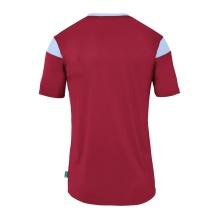 uhlsport Sport T-shirt Squad 27 (100% Polyester) bordeaux/sky blue Men's