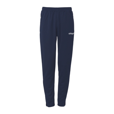 uhlsport Essential Performance Training Trousers (with zip pockets) long navy blue children