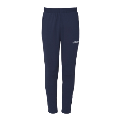 uhlsport Essential Tech Training Trousers (with zip pockets) long navy blue Children