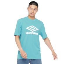 Umbro Leisure T-shirt Diamond Logo Tee (Cotton) Light Blue/White Men's