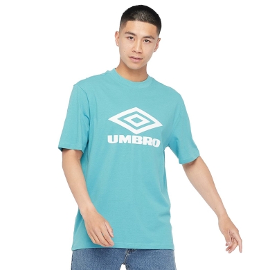 Umbro Leisure T-shirt Diamond Logo Tee (Cotton) Light Blue/White Men's