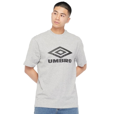 Umbro Leisure T-shirt Diamond Logo Tee (Cotton) Grey/Black Men