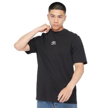 Umbro Casual T-shirt Diamond Small Logo Tee (Cotton) Black Men