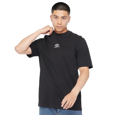 Umbro Casual T-shirt Diamond Small Logo Tee (Cotton) Black Men