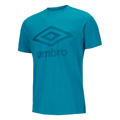 Umbro T-shirt Big Logo aqua blue/dark blue Men