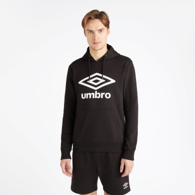 umbro Leisure Hoodie Big Logo (Cotton) black/white Men