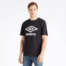 Umbro Leisure T-shirt Big Logo (Cotton) Black/White Men