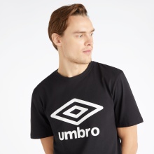 Umbro Leisure T-shirt Big Logo (Cotton) Black/White Men