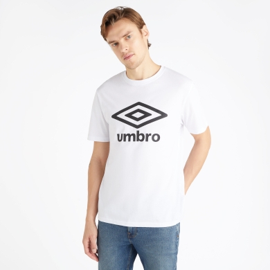 umbro Leisure T-shirt Big Logo (Cotton) white/black Men