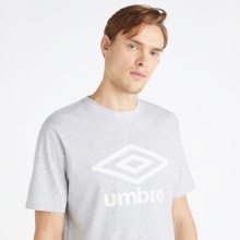 umbro Leisure T-shirt Big Logo (Cotton) grey/white Men