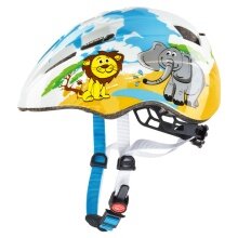 uvex Children's Bike Helmet Kid 2 (1 to 3 years) - Safari/Desert+Lion+Elephant white/yellow