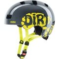 uvex Kids Bike Helmet kid 3 (hard shell, adjustable, ventilation openings, one-hand) grey/yellow