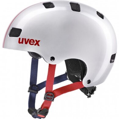 uvex Kids Bike Helmet kid 3 (hard shell, adjustable, ventilation openings, 1-hand) silver