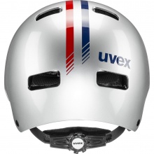 uvex Kids Bike Helmet kid 3 (hard shell, adjustable, ventilation openings, 1-hand) silver