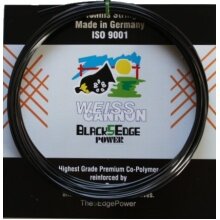 WeissCannon Tennis String Black5Edge 1.24 (Durability+Spin) black 12m Set